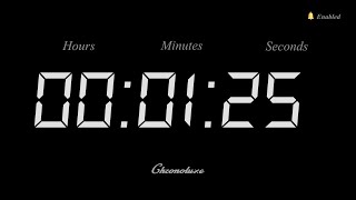 1-Minute 25 Second Timer | Clean and Sleek Countdown