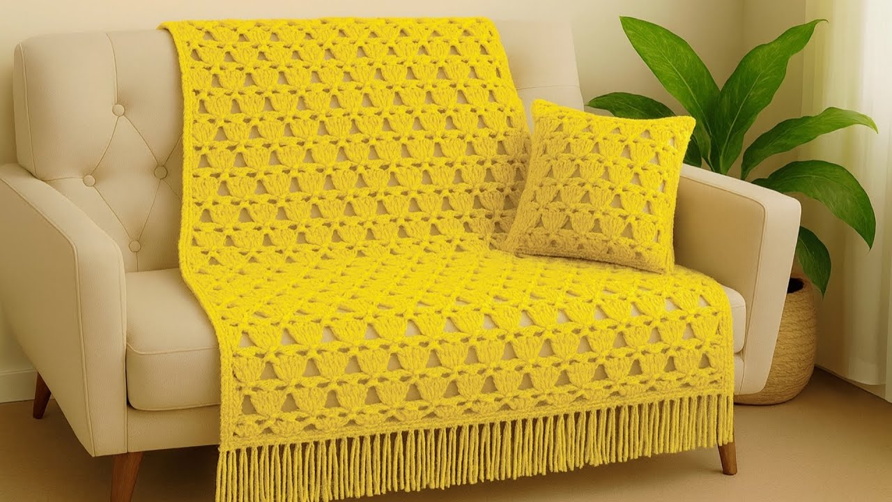 SUPER EASY & UNUSUAL Crochet pattern for Beginners ⚡️ ❤️ Crochet Stitch for Blanket, Shawl...