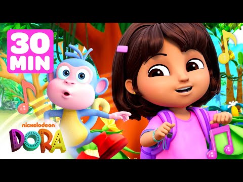 Festa de Dança da Dora! com Botas 👯‍♂️ Compilação de Dança de 30 Minutos | Dora e Amigos