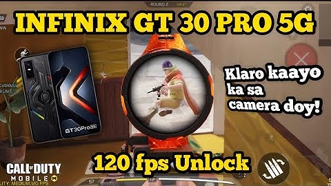 Infinix GT 30 PRO 5G Game Test MP CODM | 120fps Unlock | Gyro Test | Man-O-War is the best CODM