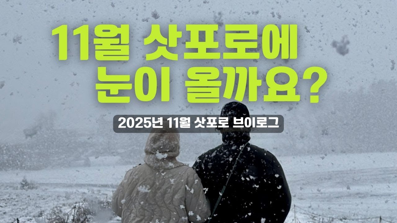 11월 삿포로, 눈이 정말 올까?(2025년 최신 브이로그)