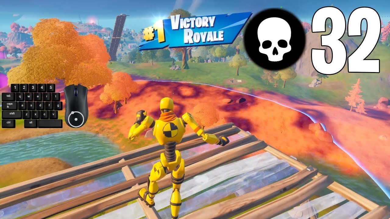 32 Elimination 🔥 Solo Squads Gameplay | Full Game Season 8 Chapter 2 [Fortnite PC Keyboard] #97