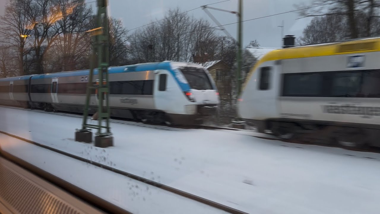Resa med SJ Regionaltåg från Mellerud till Göteborg - Travel with SJ Regional train in Sweden 