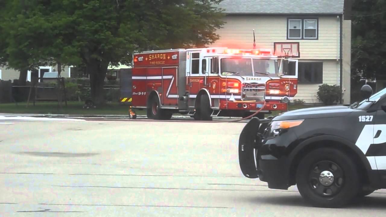Sharon Police & Fire Department Vehicle Fire YouTube