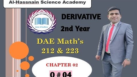 DAE math 212 and 223 chapter no 2