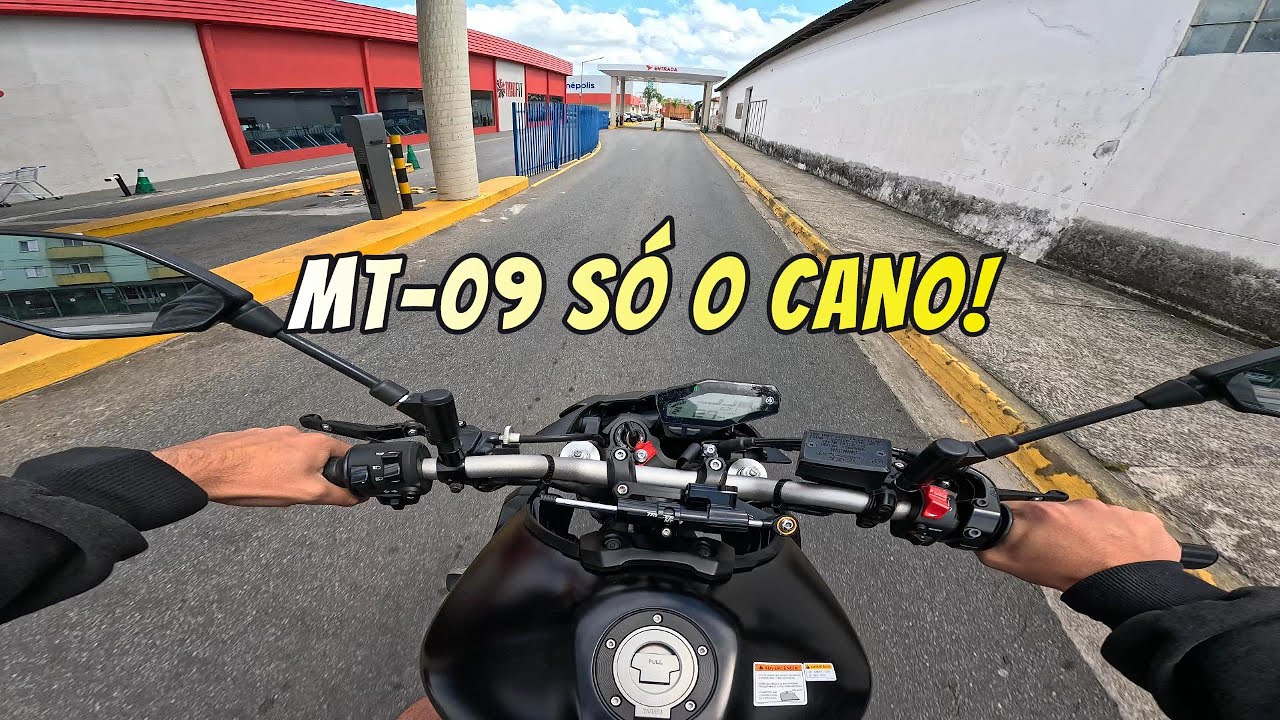 INDO PRA ACADEMIA COM A MT-09 SÓ O CANO!