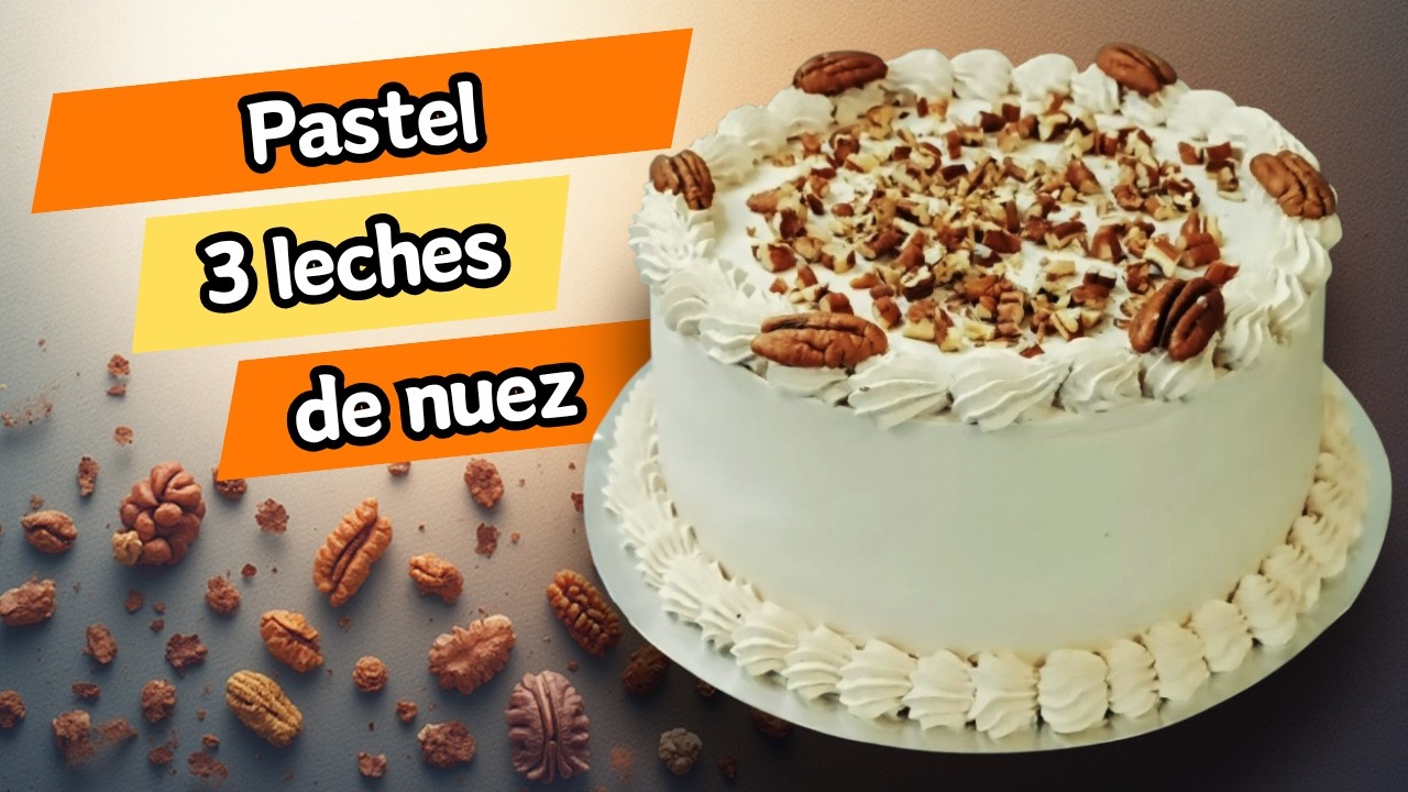 ¡EL PASTEL 3 LECHES DE NUEZ MÁS JUGOSO QUE ROMPE YOUTUBE! 😱🍰 (Se Derrite en Boca)