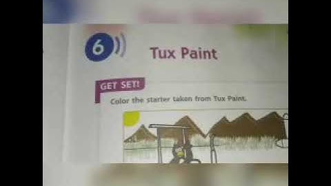 Class 3 Computer Ch-6  Tux Paint Introduction video