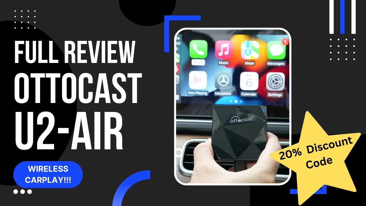 Ottocast U2-Air Wireless Carplay Adapter | Full Review | Setup and Boot  Time Test