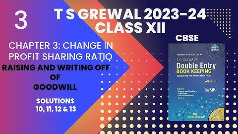 3. Raising and writing off Goodwill | TS Grewal