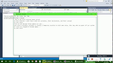 Basic variable declaration and concept to use in vb.net