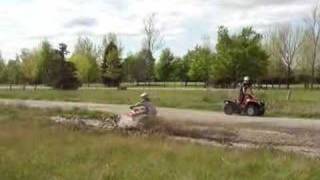 Sport Bike In The Mud