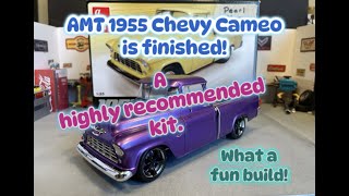AMT 1955 Chevy Cameo Pickup final , the reveal.