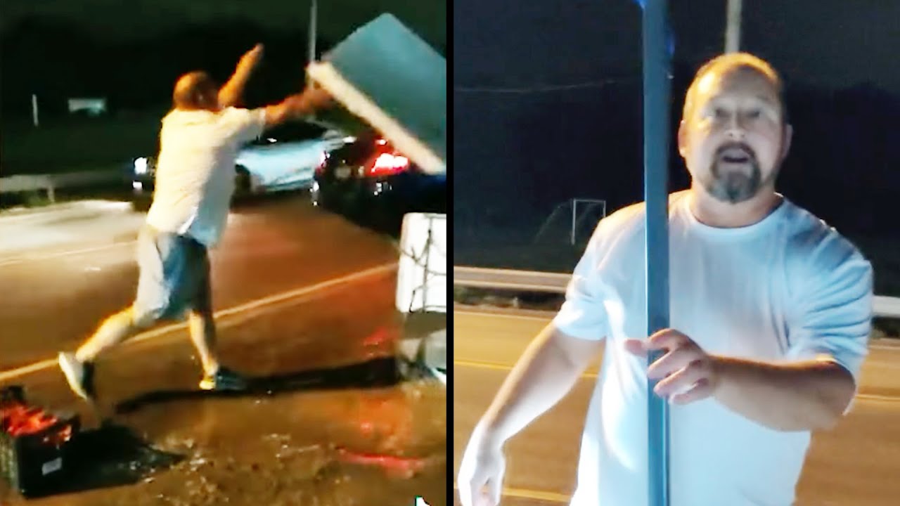 Man ATTACKS Street Vendor, Gets Hit With Instant Karma