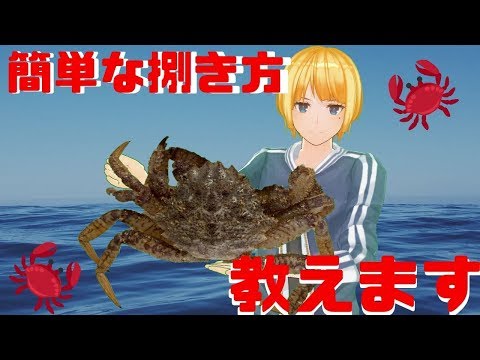 【前編】VTuber、蟹を捌く【解体編】