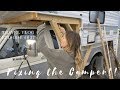 HOW TO FIX A CAMPER WITH A LONG OVER CAB AREA 2° PART- FIX IT YOURSELF - DIY COUPLE - LeAw Vlog #037