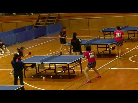 福岡県高校新人卓球 女子 決勝リーグ 希望が丘vs福岡女学院 第4第5ゲーム Youtube