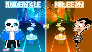 Undertale vs Mr. Bean - Rush Tiles Magic Hop screenshot 3