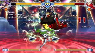 BBCF2 Izanami corner to corner w/ exodus arc