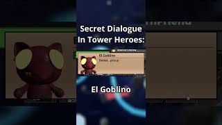 SECRET DIALOGUE In TOWER HEROES #towerheroes #roblox #gaming #towerdefense #doors #metaverseroblox @Infadier