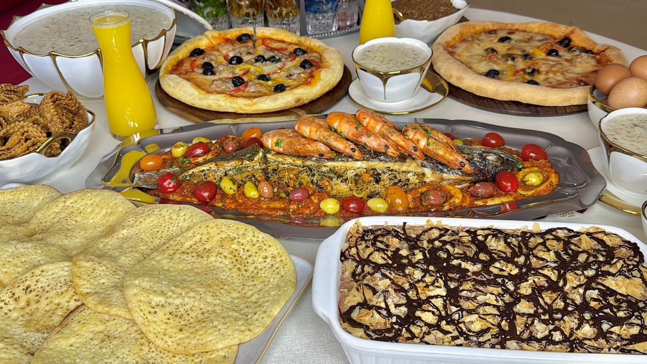 بلا حيرة وكترت التخمام طبيلة لفطور السابع في رمضان🌙بشهيوات إقتصادية فيها فطور عشاء والسحور👌