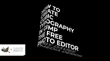 How to Create Cubic Typography in GIMP | GIMP Text Effect Tutorial
