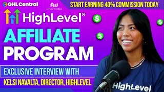 GoHighLevel Affiliate Program: Exclusive Interview with Kelsi Navalta