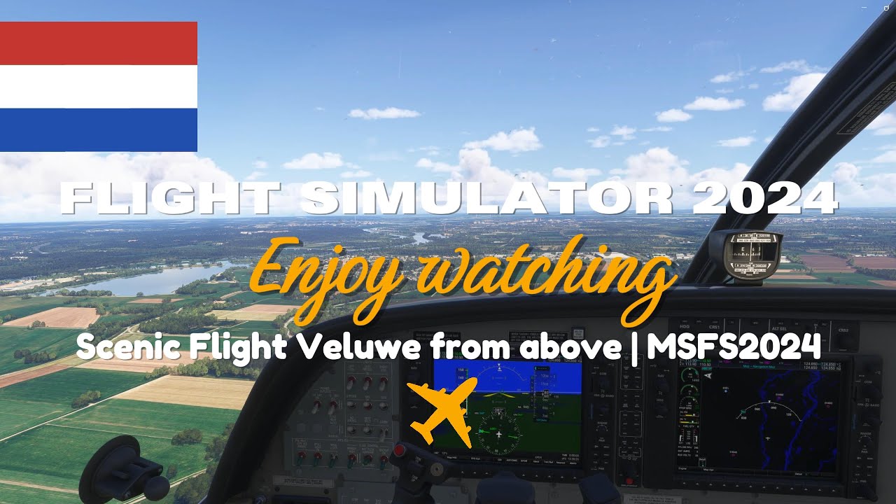 Scenic Flight Veluwe from above | Cessna 208B Grand Caravan | MSFS2024 | Virtual Europe Flights