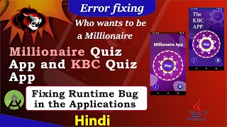 Fixing Errors in Millionaire and KBC Application | How to DEBUG android app and SOLVE ERRORS screenshot 3
