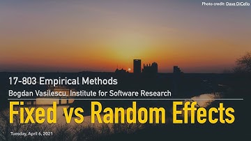 Methods L18 - Mixed-Effects Regression [CMU 17803 Empirical Methods - Spring 2021]