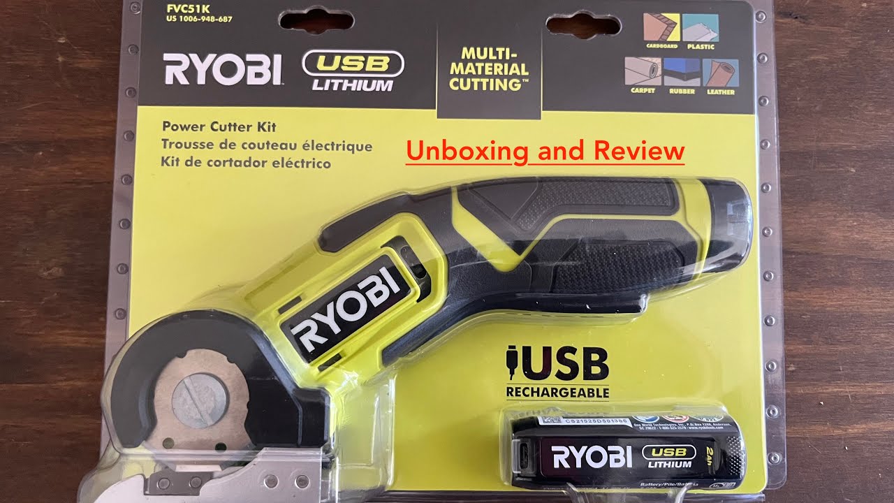 Ryobi usb lithium multi material cutting unboxing and review - YouTube