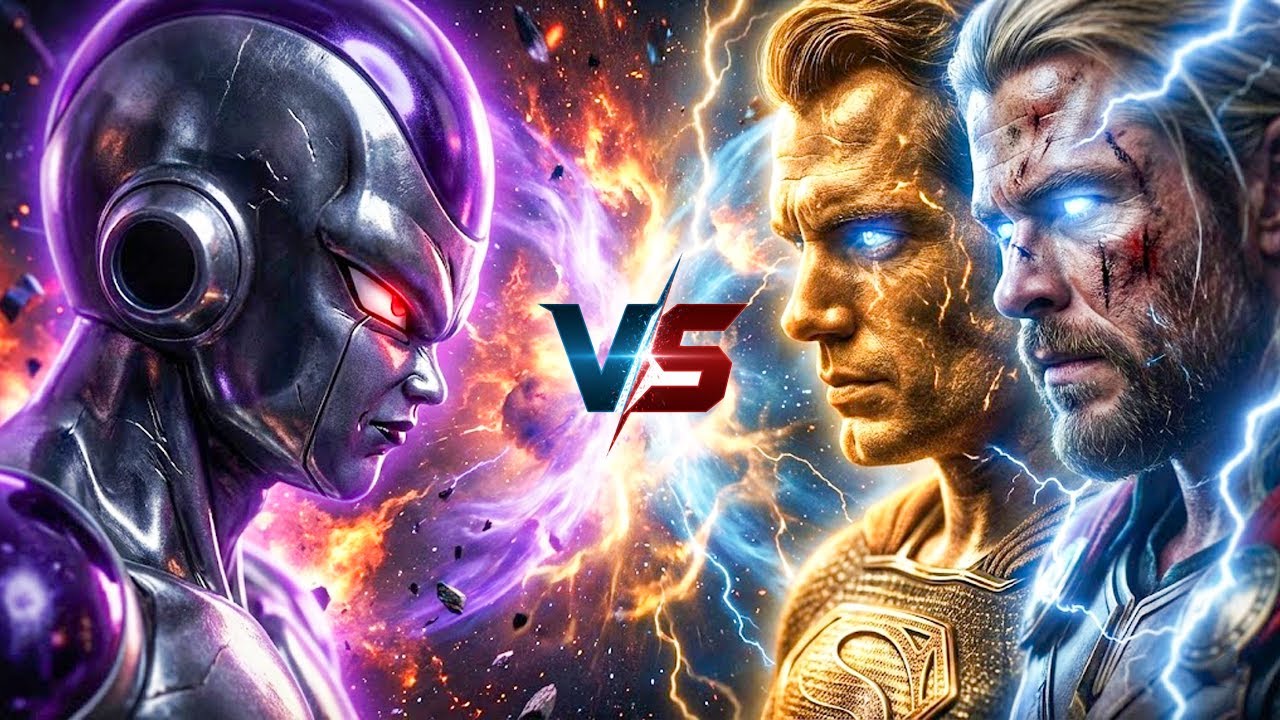 When Gods Fall: Black Frieza vs Prime Superman & God Thor