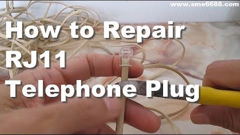 How to Repair Telephone Cord RJ11 Change Broken Plug and Phone Extension Cord