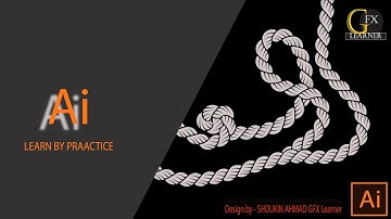 Practice Create Rope in Adobe Illustrator - اردو / हिंदी
