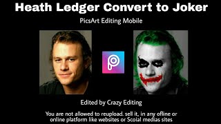 Best Joker face edit from picsart app | joker face from picsart | picsart tutorial screenshot 2