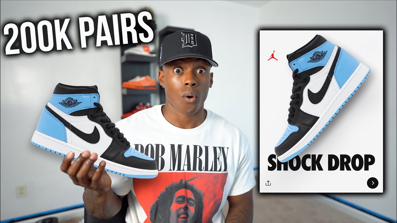SHOCK DROP! Jordan 1 UNC Toe SHOCK Drop Tomorrow // Over 200K Pairs Loaded *WATCH NOW* YouTube