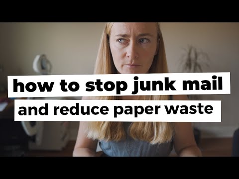 HOW TO STOP JUNK MAIL & REDUCE PAPER WASTE