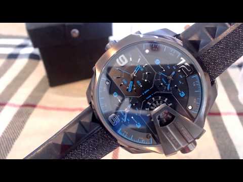 Diesel Uber Chief 4 Time Zones Oversized Men's Watch DZ7393