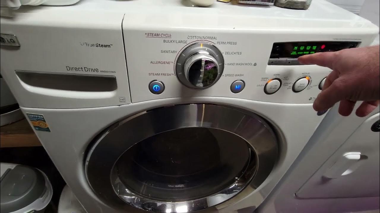 LG WM2501HWA bad bearing? YouTube