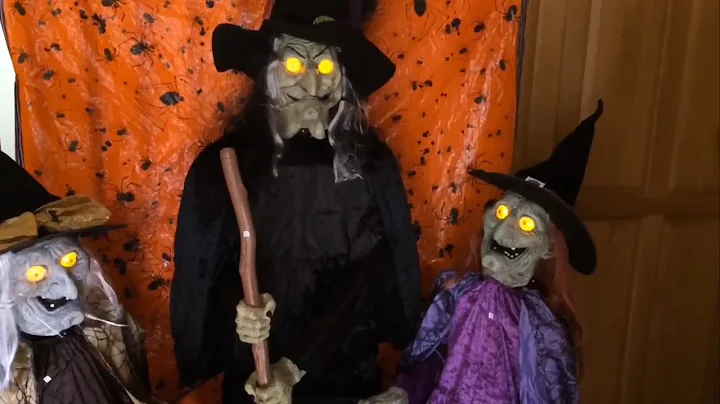 COSTCO Halloween 2018 Animated Stitch Wick Sisters (Witch Trio) DEMO