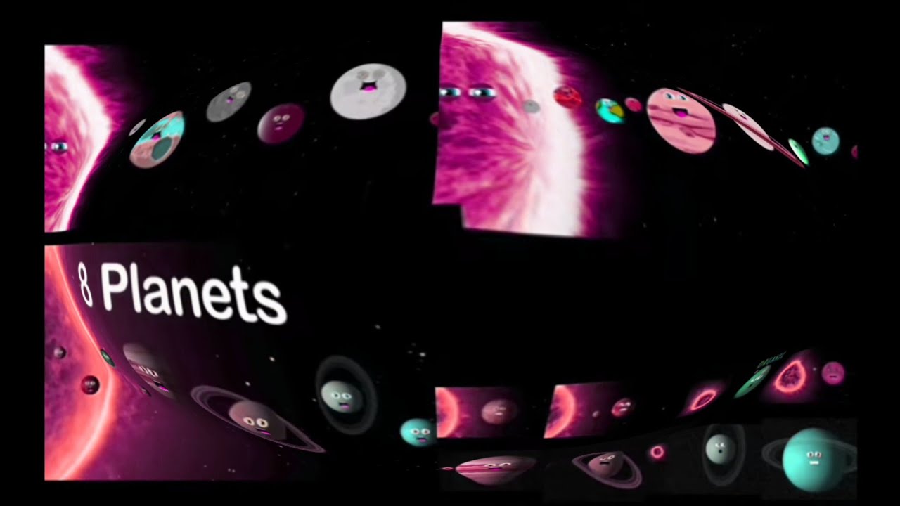 Solar system in 4 different perspective / Planets / Sponsored by Gamavision KlaskyCsupo effects