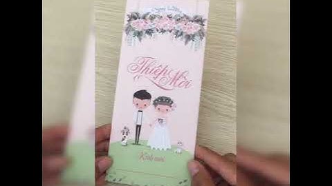 Những mẫu thiệp cưới hiện đại mới nhất tại BMT