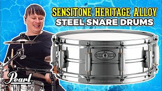 Pearl Sensitone Heritage Alloy Snare 14 x 5 in. Steel 