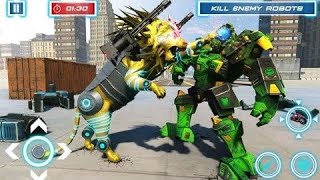Lion Robot Transform Bike War : Moto Robot Games : Robot : Robot Wala Game : Robot Game : Robot wali screenshot 4
