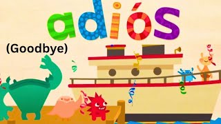 Endless Spanish Adios Goodbye Learn Spanish English Translation Educational Videos For Kids