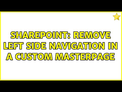 Sharepoint: Remove left
