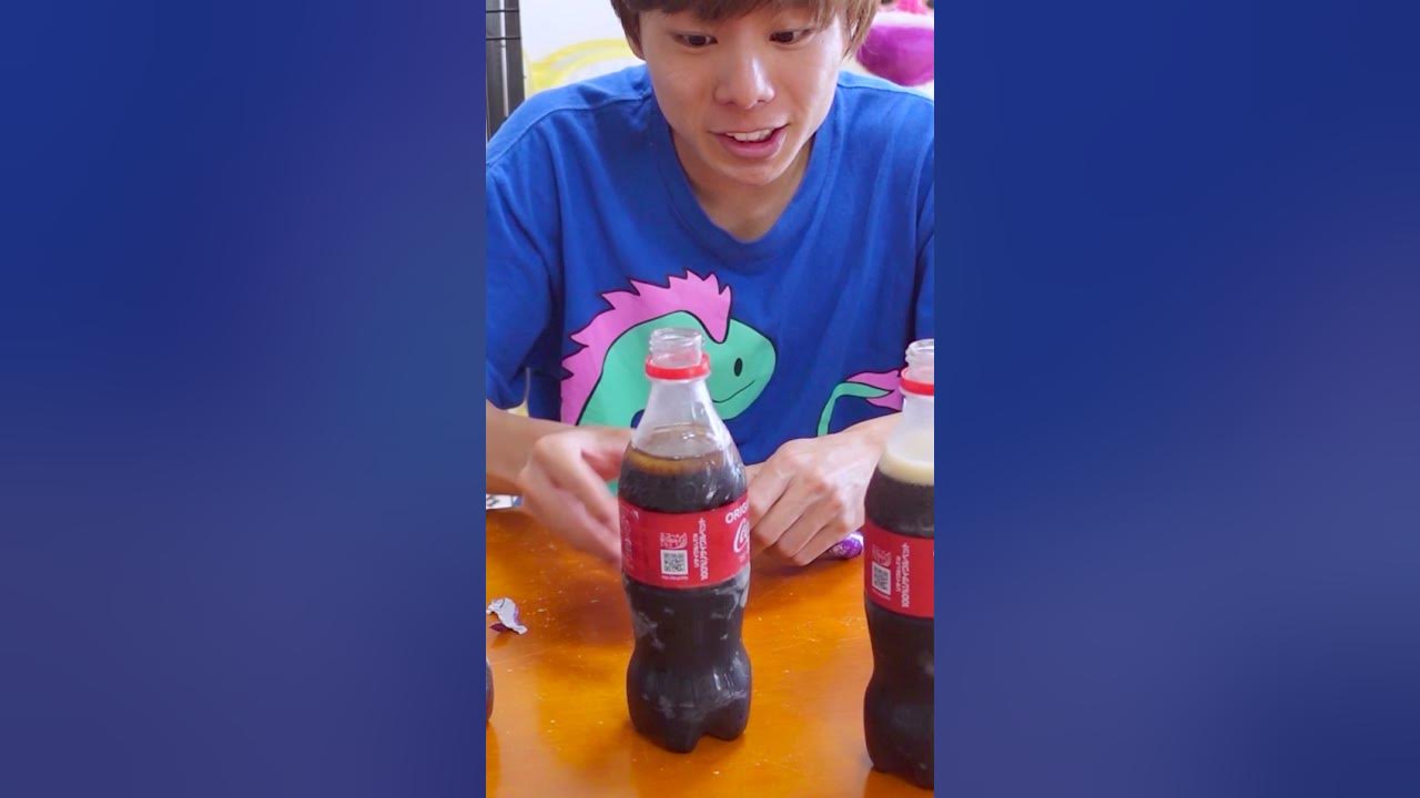 フローズン メントスコーラ 吹き出す 凍る 検証実験 Shorts Youtube