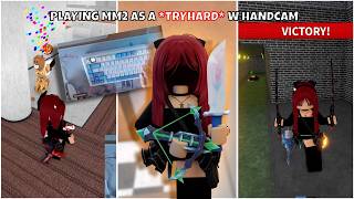 Trickshots As A Mm2 Tryhard W Handcam-Funny Moments Murder Mystery 2