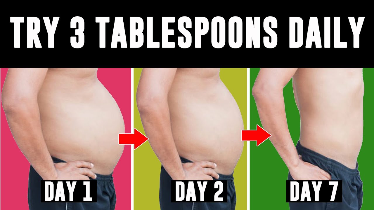 How to lose belly fat with only 3 tablespoons of this a day - YouTube