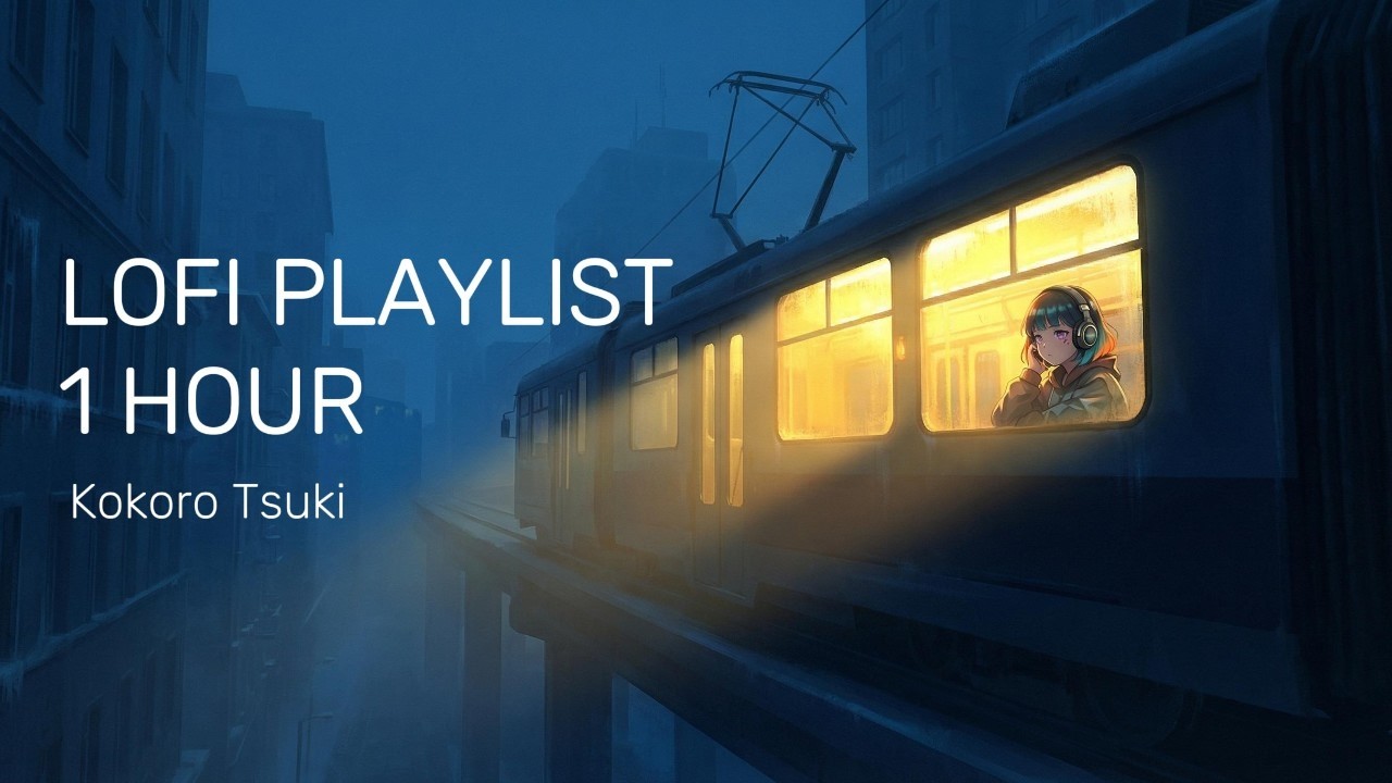 Late Night Train Ride 🌙 Lofi Hip Hop Mix [1 HOUR] - Beats to Sleep / Study / Relax [Kokoro]